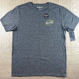 Hurley T Shirt Mens M Gray Graphic Tee Ultra Soft Surf Casual Logo